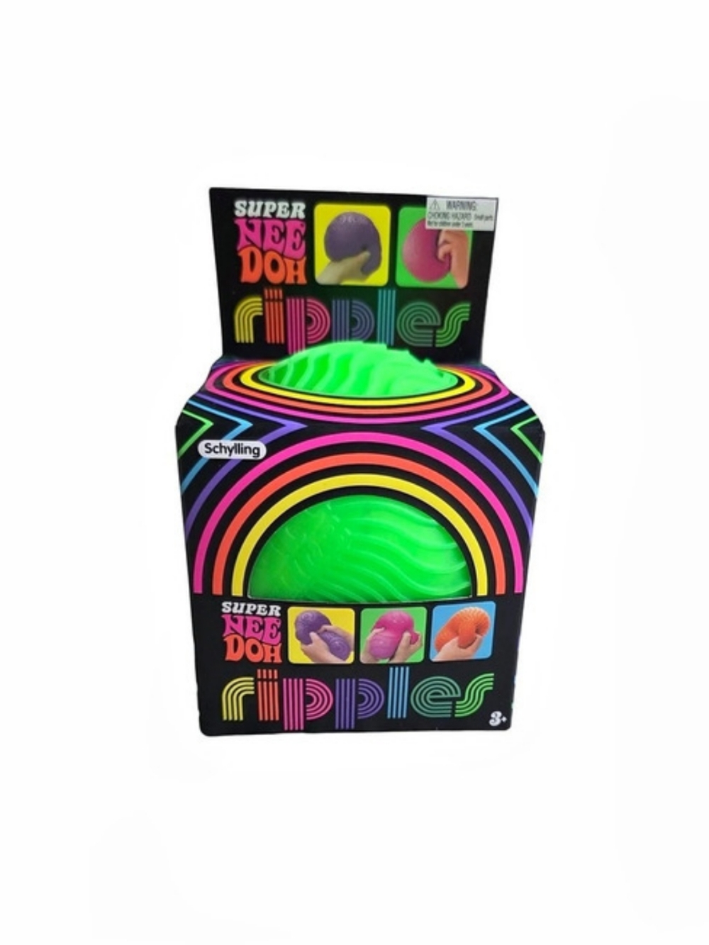 Schylling Super NeeDoh Ripples Fidget Toy Green